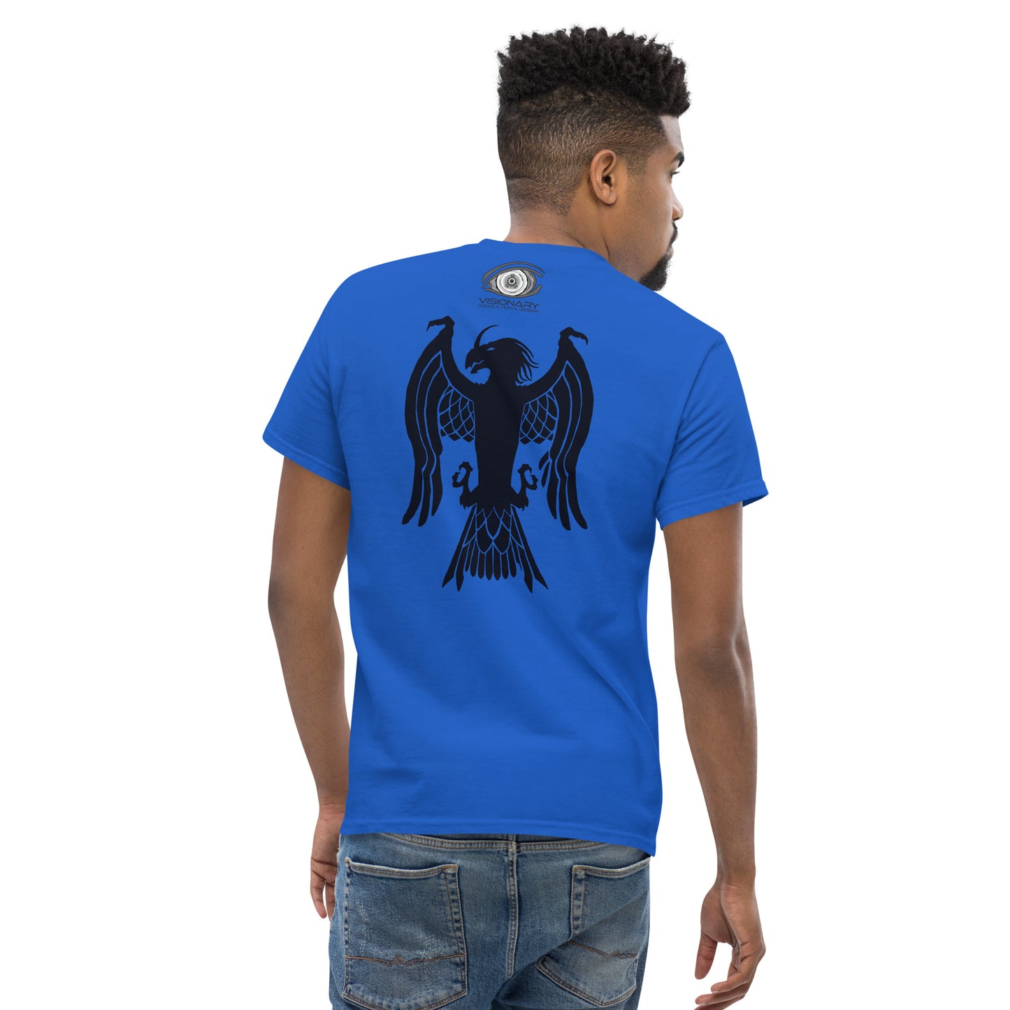 Men’s Classic Tee “Dragon Hawk” Adventurers Front/Crest Back