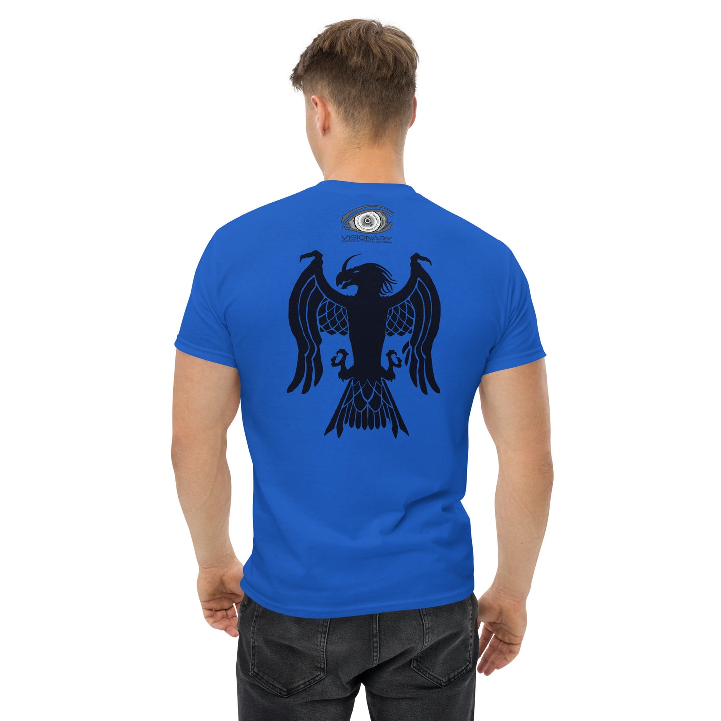 Men’s Classic Tee “Dragon Hawk” Adventurers Front/Crest Back