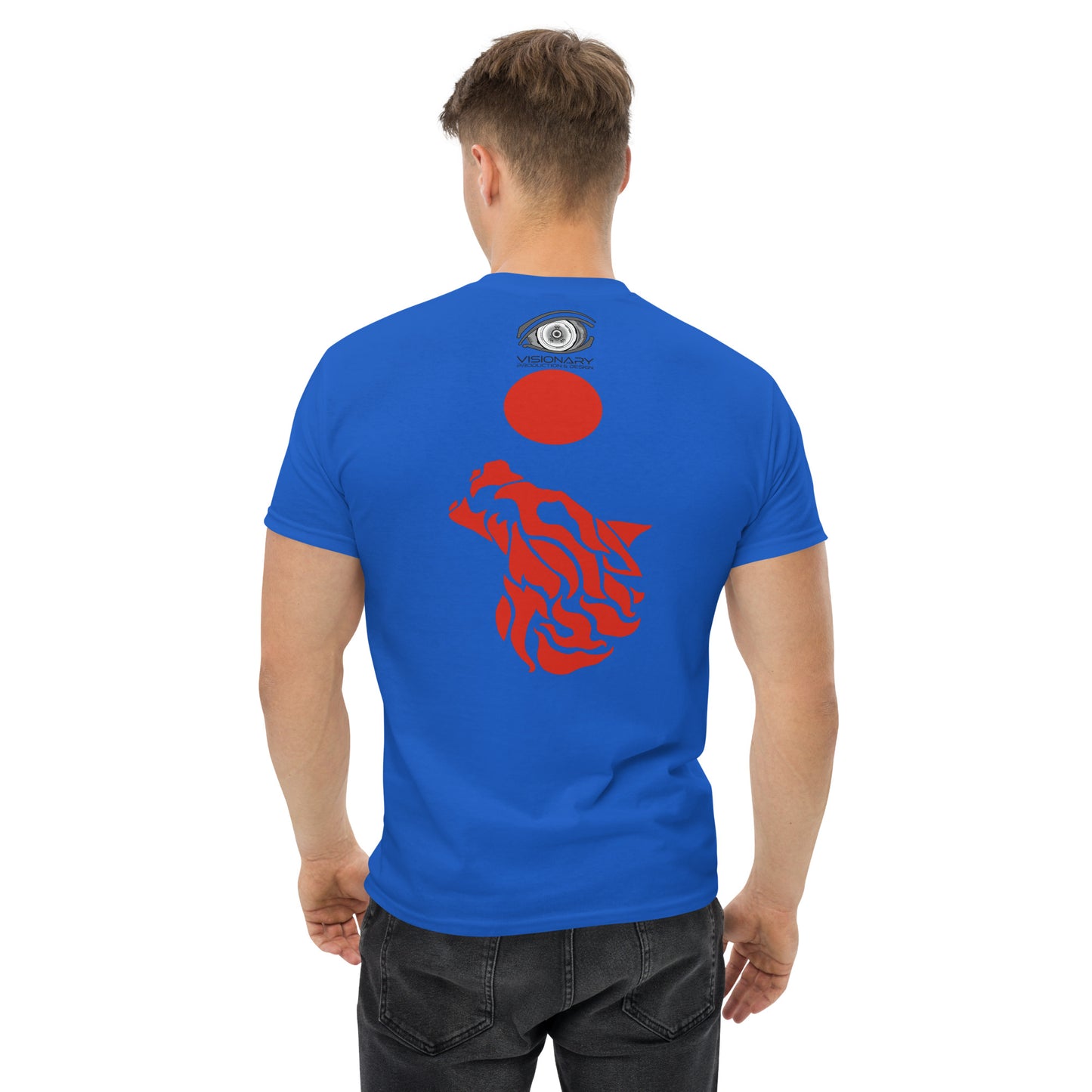 Men’s Classic Tee "Red Wolf” Adventurers Front/Crest Back