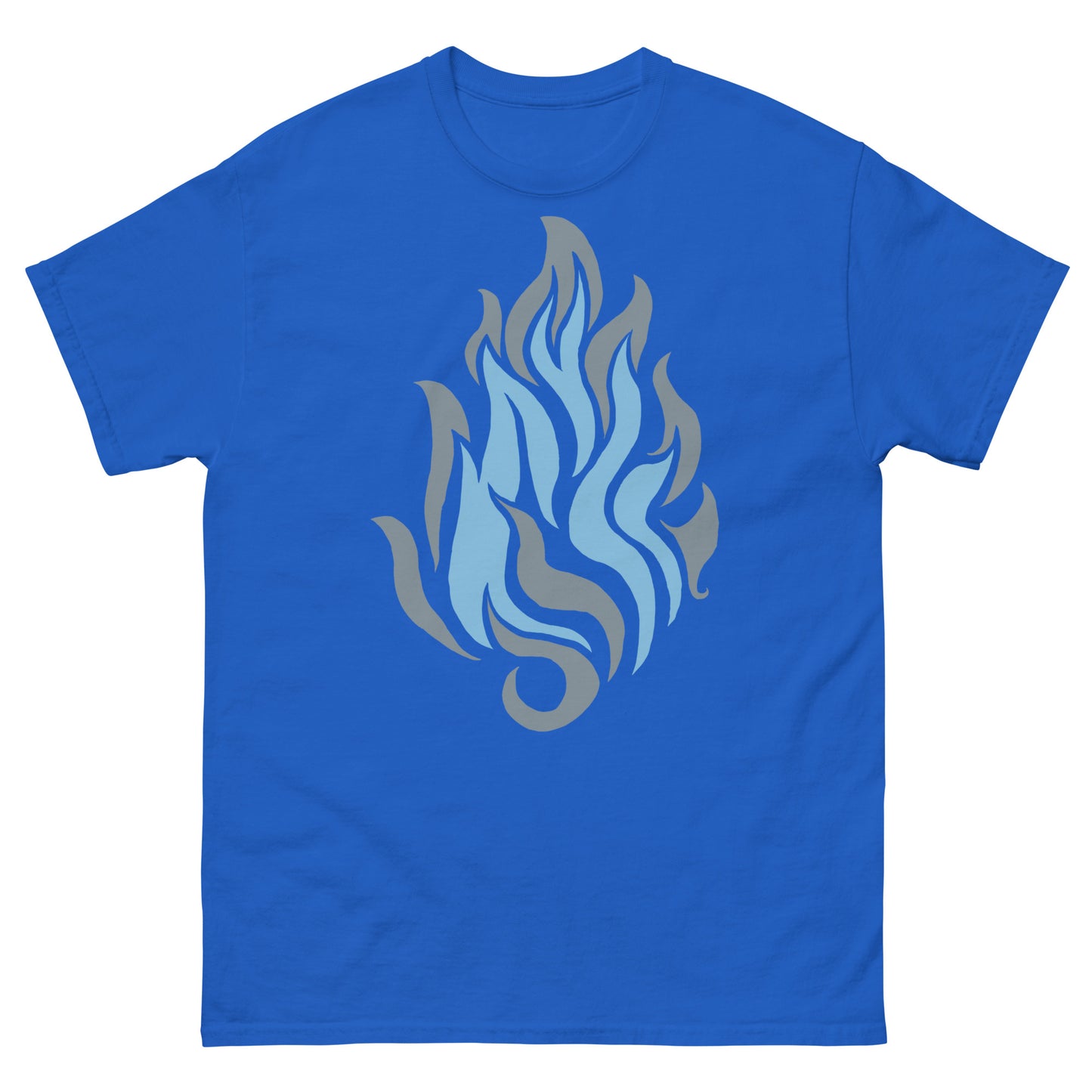 Men’s Classic Tee “Silver Flame” Crest Front/Adventurers Back