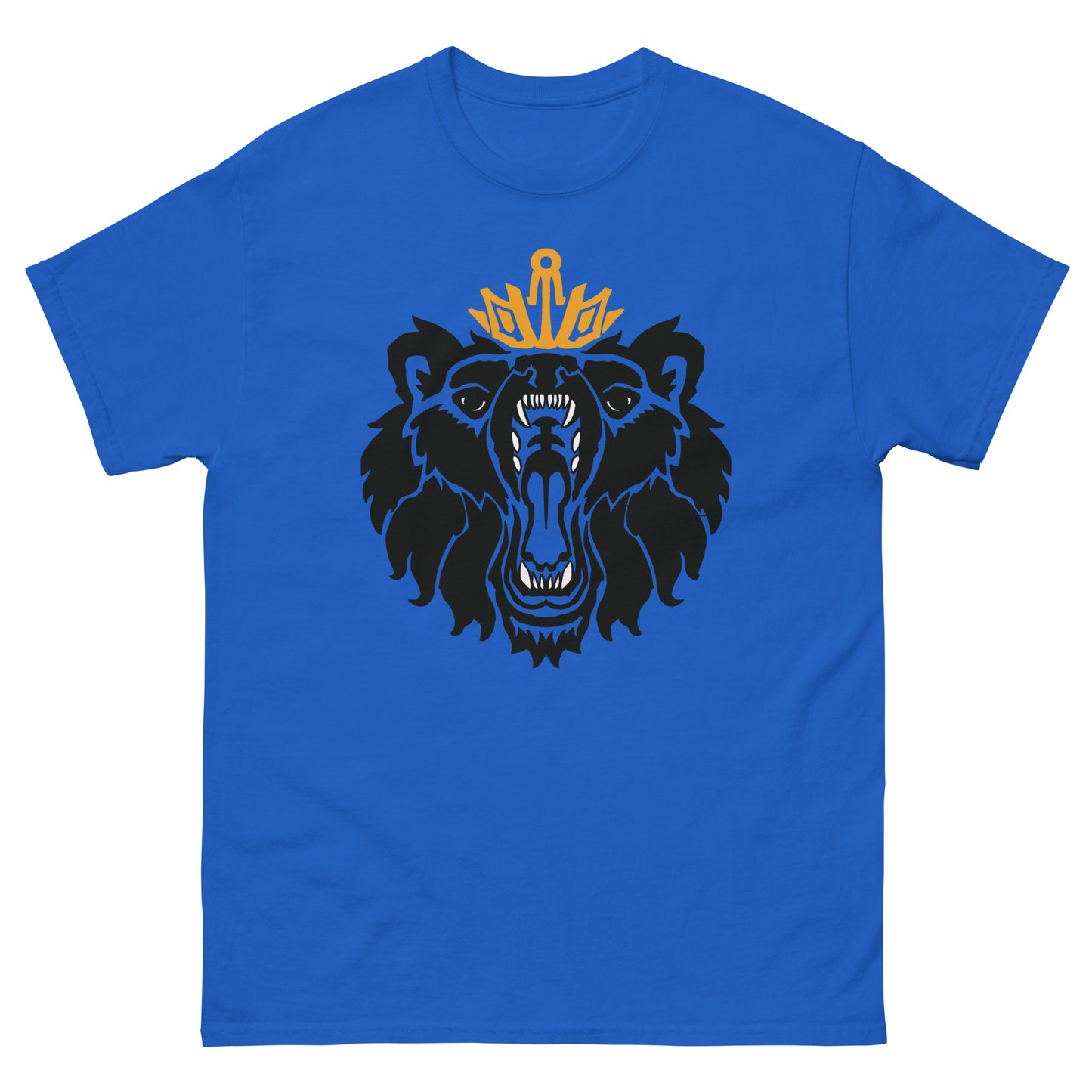 Men's Classic Tee “Royal Bear” Crest Front/Adventurers Back