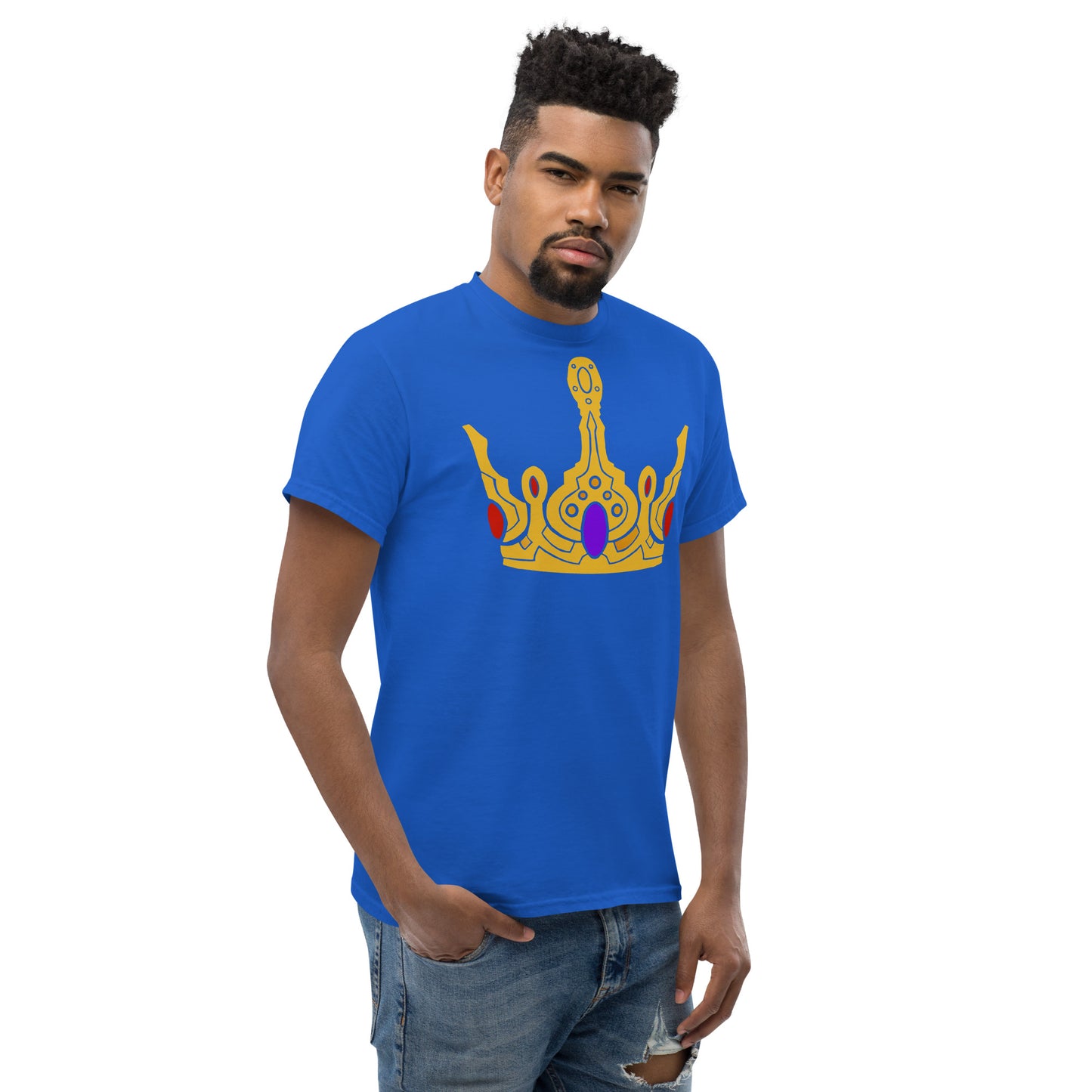 Men’s Classic Tee “Gold Crown” Crest Front/Adventurers Back