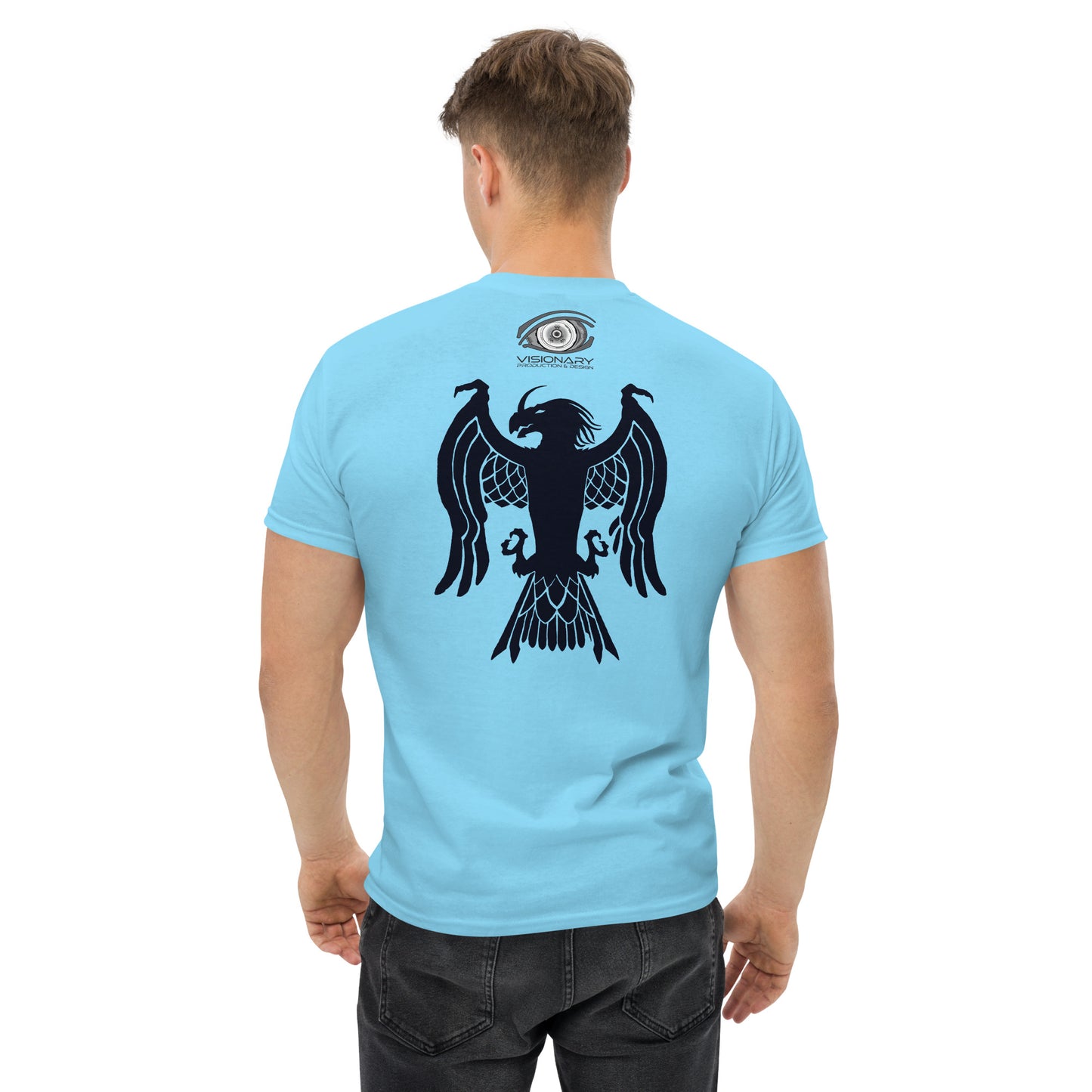 Men’s Classic Tee “Dragon Hawk” Adventurers Front/Crest Back