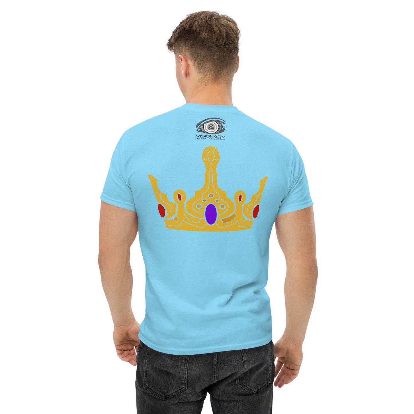 Men’s Classic Tee “Gold Crown” Adventurers Front/Crest Back