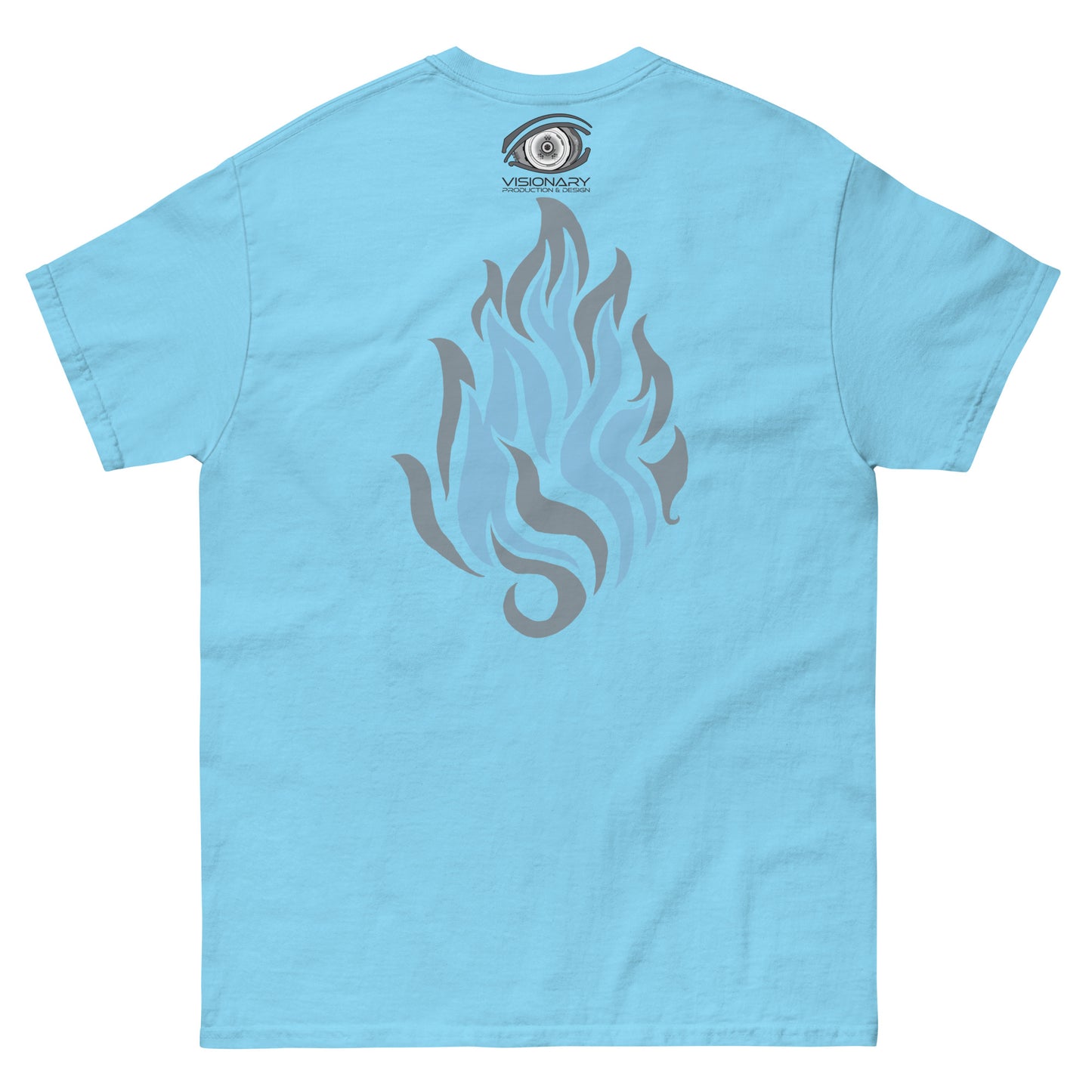 Men’s Classic Tee “Silver Flame” Adventurers Front/Crest Back