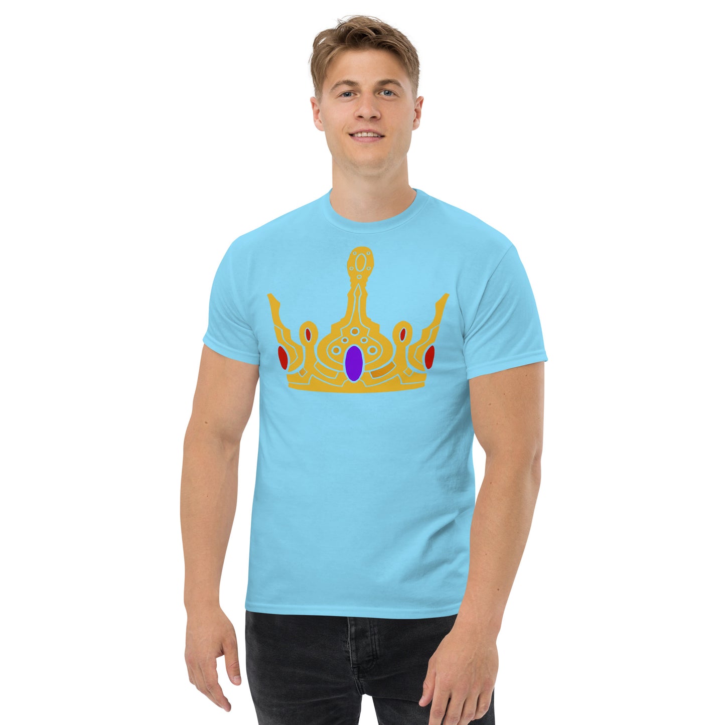 Men’s Classic Tee “Gold Crown” Crest Front/Adventurers Back