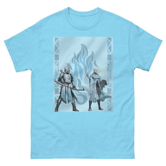 Men’s Classic Tee “Silver Flame” Adventurers Front/Crest Back