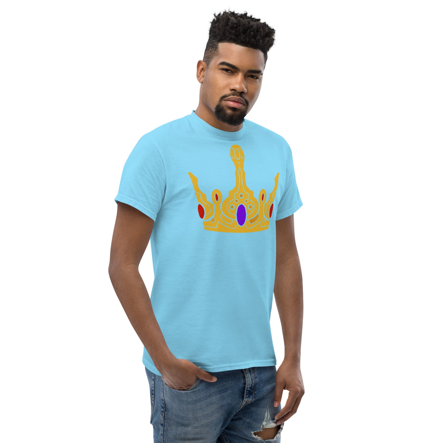 Men’s Classic Tee “Gold Crown” Crest Front/Adventurers Back