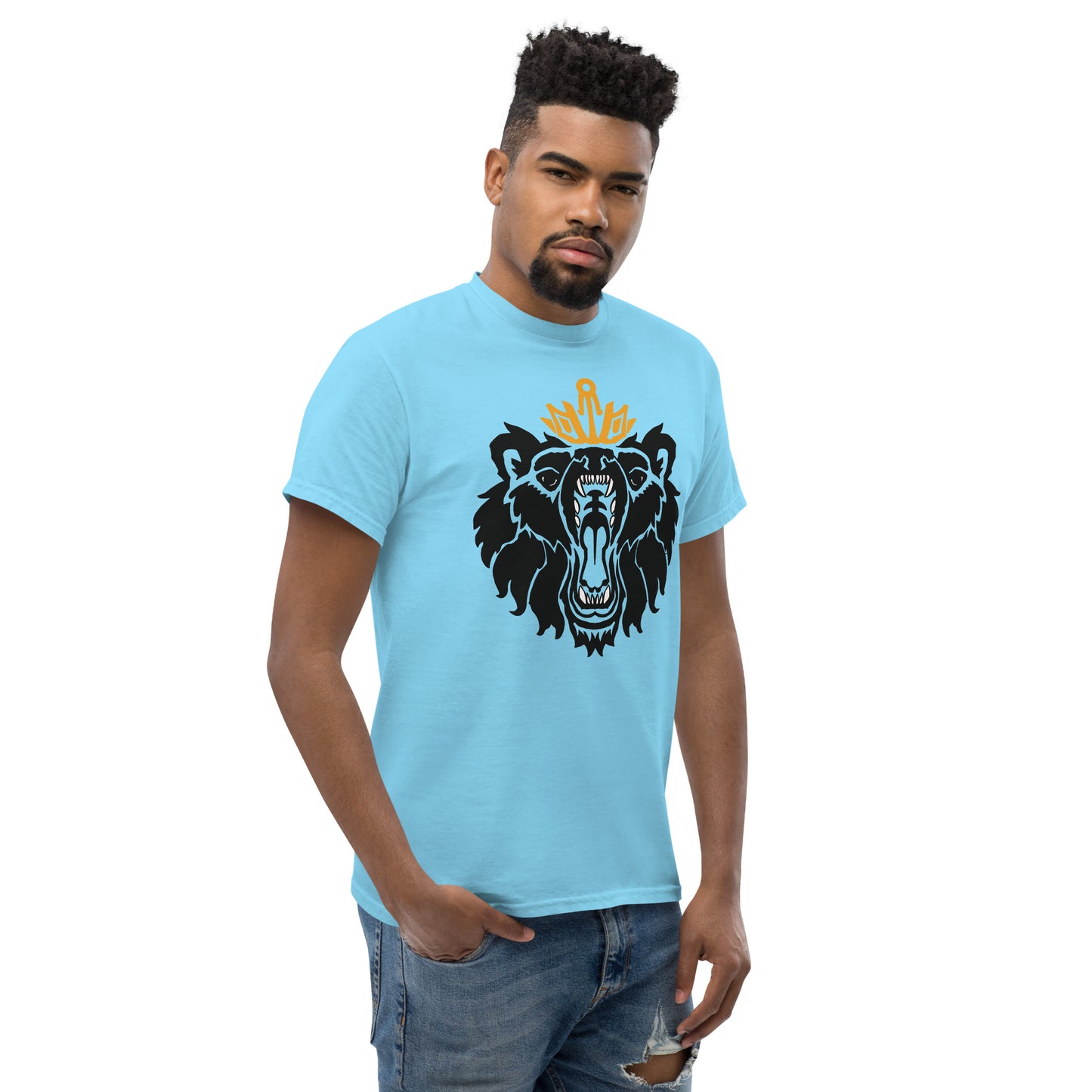 Men's Classic Tee “Royal Bear” Crest Front/Adventurers Back