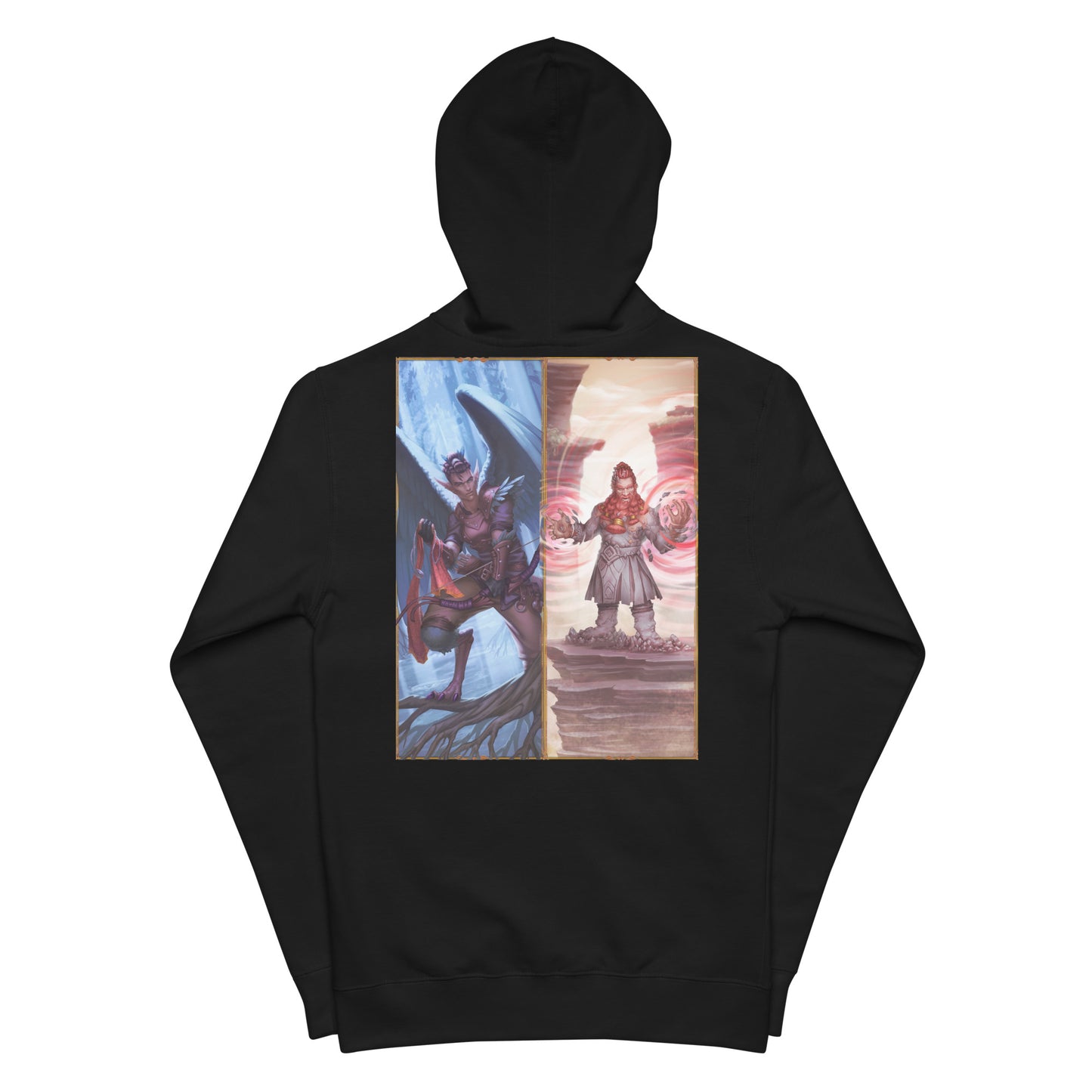 Unisex Fleece Zip Up Hoodie "Harpy Warlock"