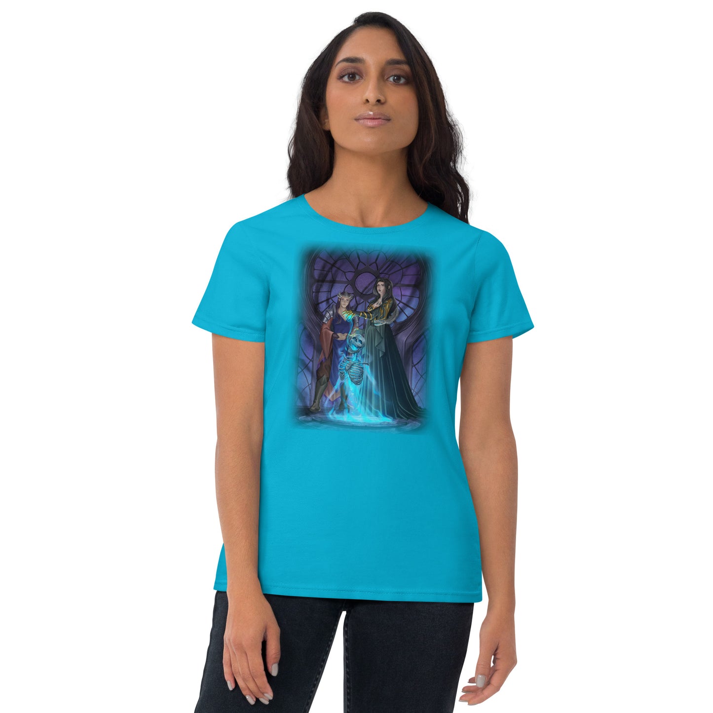 Women's Short Sleeve T-Shirt "Speak with Dead"