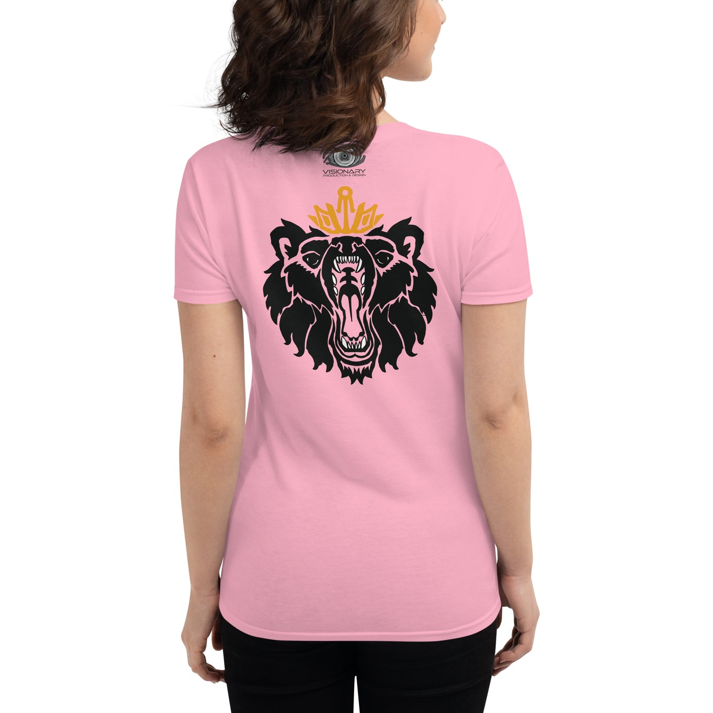 Women's Short Sleeve T-Shirt “Royal Bear” Adventurers Front/Crest Back