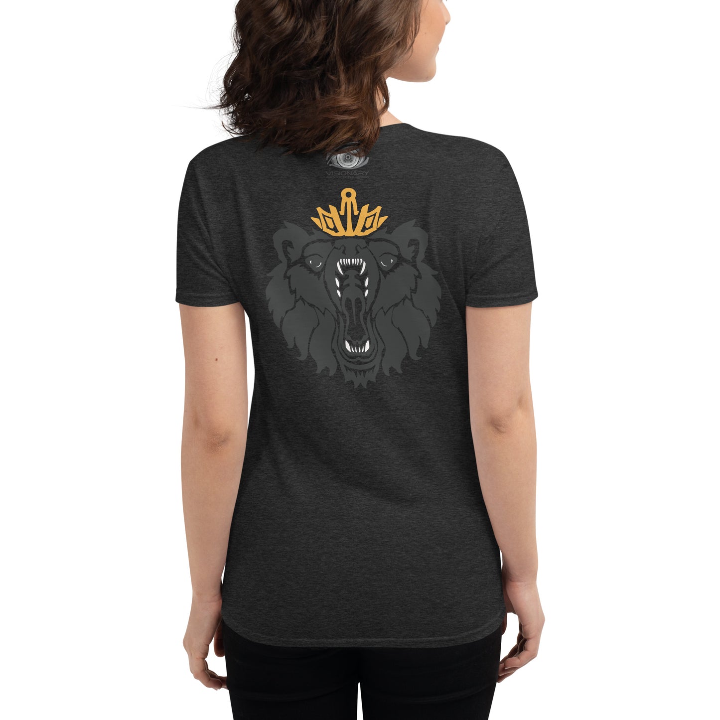 Women's Short Sleeve T-Shirt “Royal Bear” Adventurers Front/Crest Back