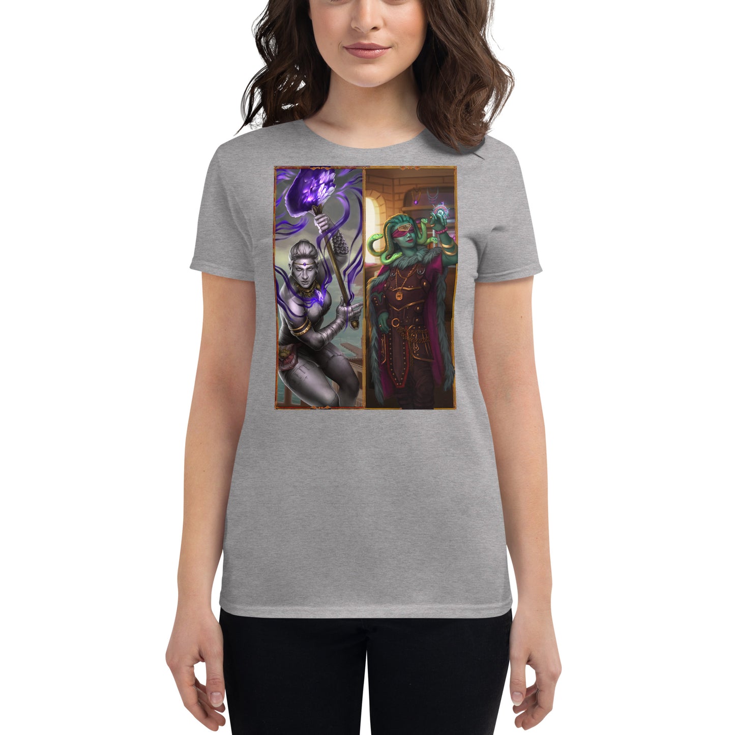 Women's Short Sleeve T-Shirt “Stone Snakes"