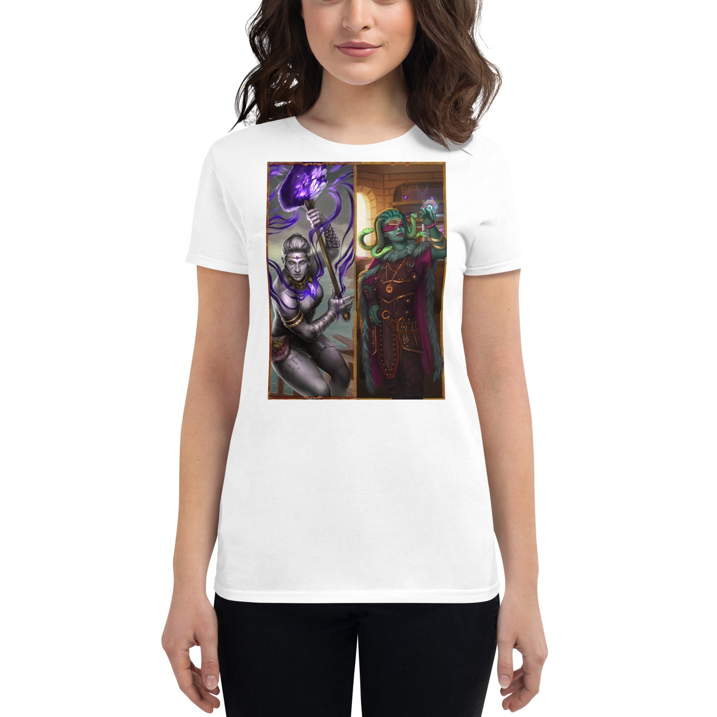 Women's Short Sleeve T-Shirt “Stone Snakes"