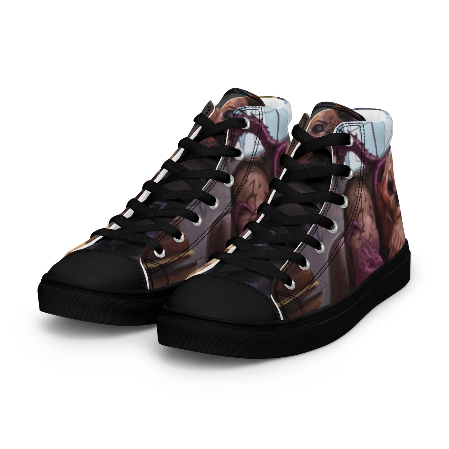 Women’s High Top Canvas Shoes "Paperwork" "Surrounded" "Rescue"