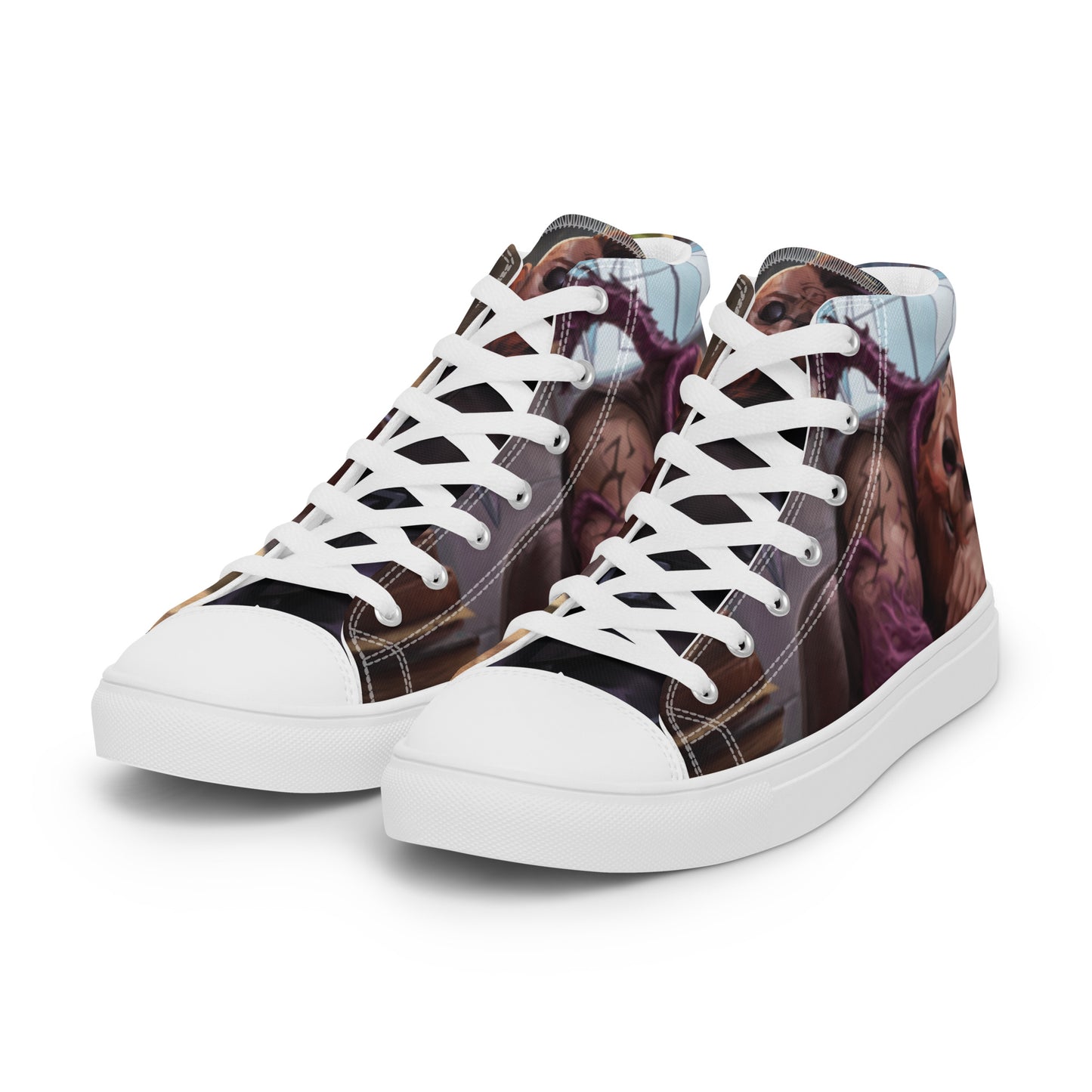 Women’s High Top Canvas Shoes "Paperwork" "Surrounded" "Rescue"