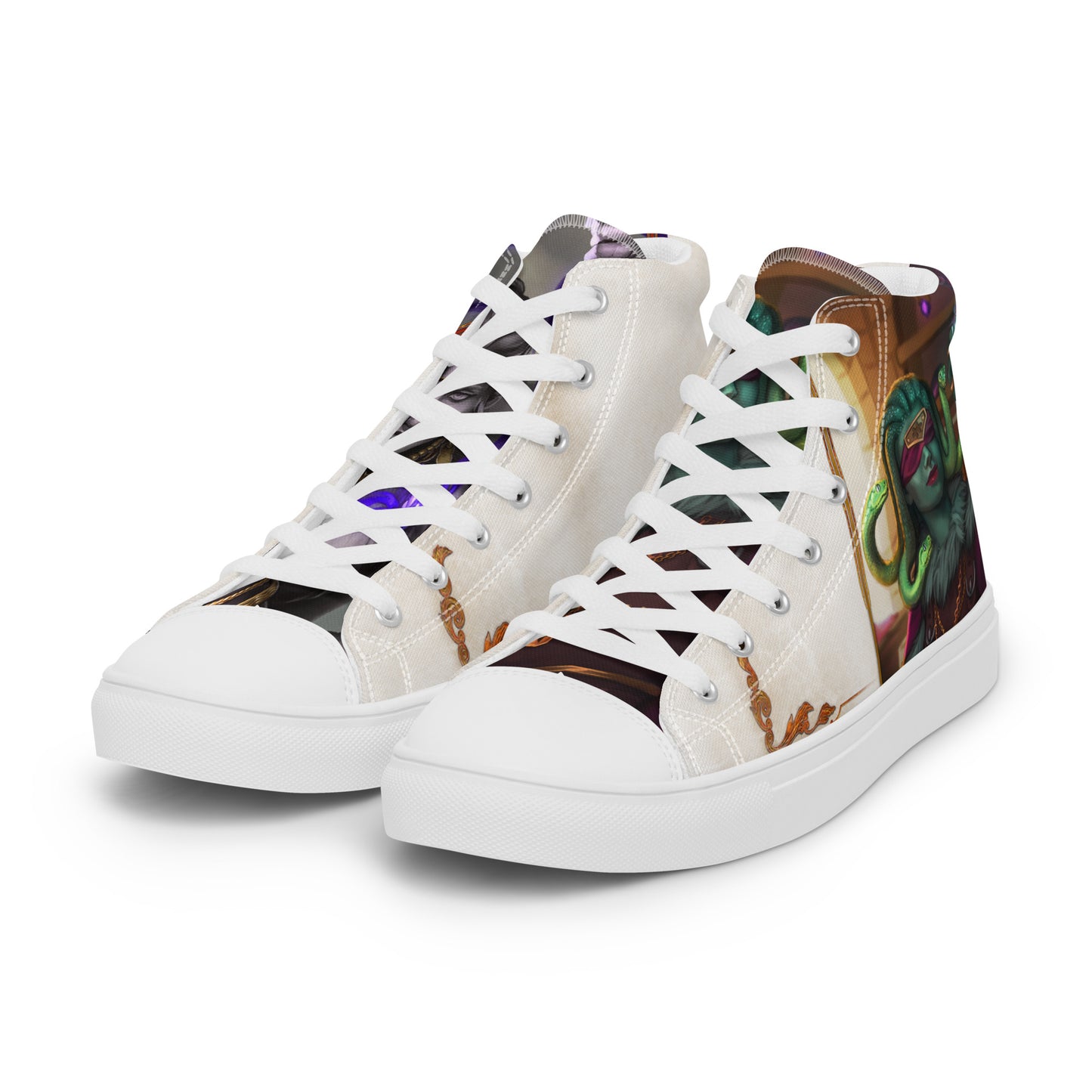 Women’s High Top Canvas Shoes “Stone Snakes"