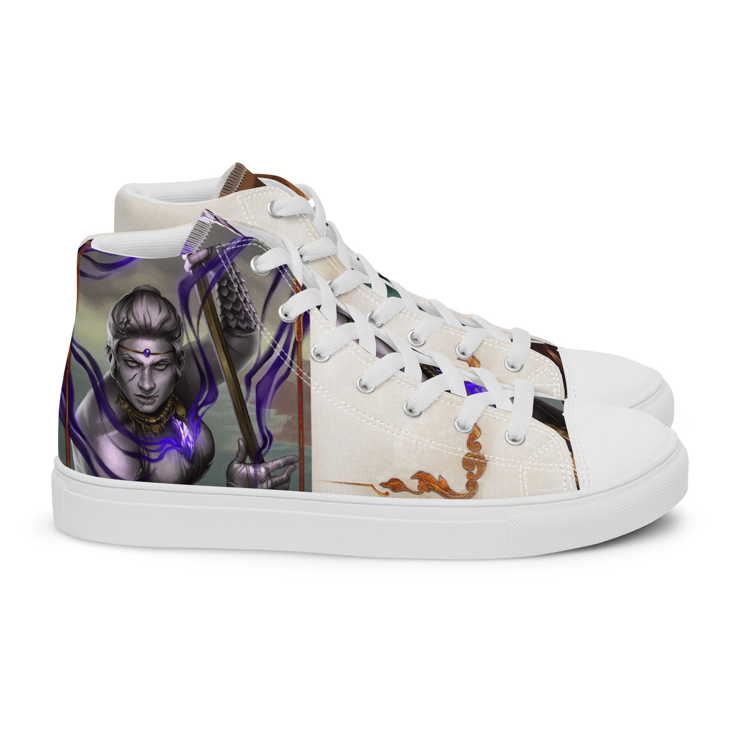 Women’s High Top Canvas Shoes “Stone Snakes"