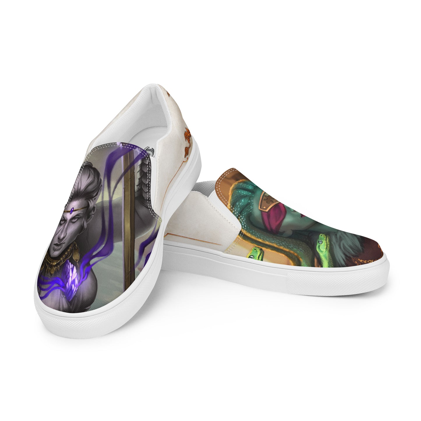 Women’s Slip-On Canvas Shoes “Stone Snakes"